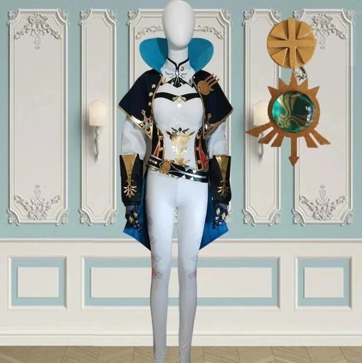 2025年新作入荷コスプレ ハロウィン スーツ 原神ジン西風騎士団の代理団長 変装 仮装 コスプレ 衣装 ワンピース