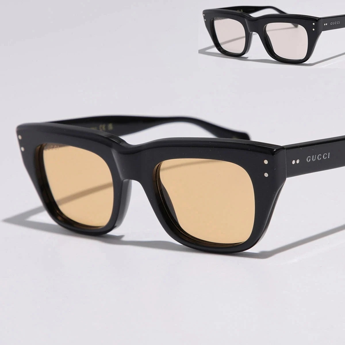 GUCCI グッチ サングラス GG1365S メンズ スクエア型 セルフレーム フルリム ロゴ アイウェア カラー2色 【mega】