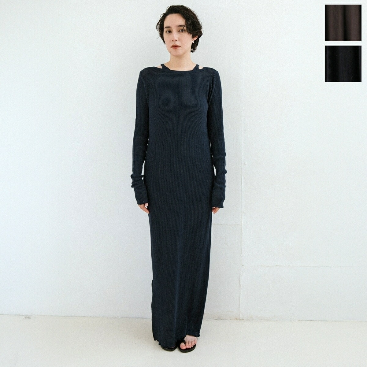 CAROUSE LAMBRA ケラウズランブラ ワンピース ORGANIC COTTON RIB PACK LS DRESS 251-360 レディース 長袖 【mega】