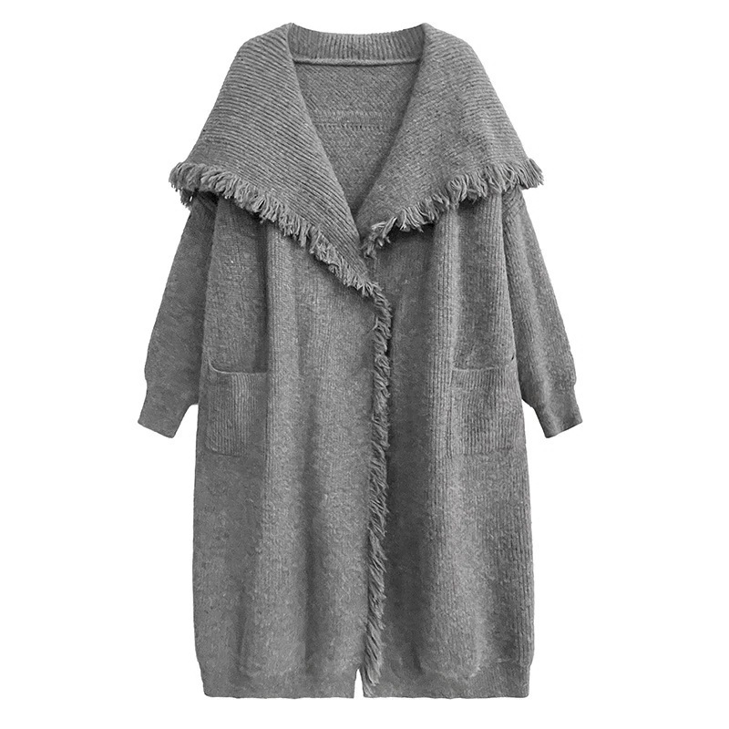 怠惰な風秋冬気質Vネックトップスアウターおしゃれロング丈マキシ丈通勤おしゃれベーシックニットニットカーディガンセーターベーシックニット 9,112円