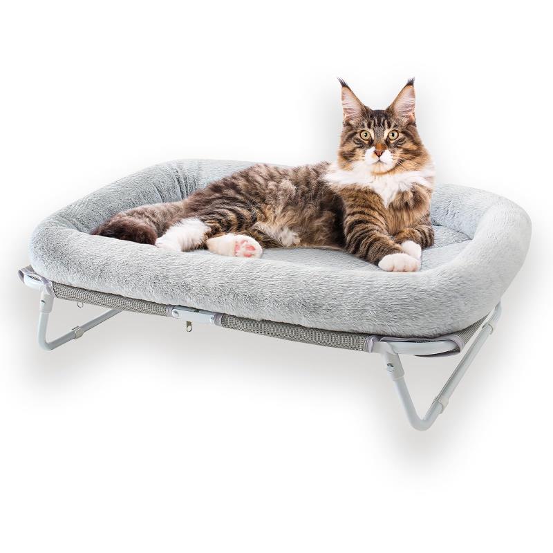 GUUSII ねこベッド 猫ベッド 折り畳み式猫ベッド 犬 ネコベッド ベッド 猫寝床 クッション 猫 べっど ネコ ホーム cat ソファ ペットマッド 犬用ベッド ペットベッド 組立簡単 洗える