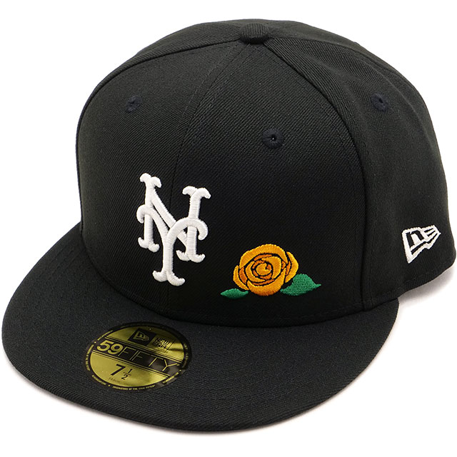 キャップ CAP 59FIFTY ウィズローズ ニューヨーク・メッツ [14668145] メンズ・レディース 帽子 ブラック 正規取扱店