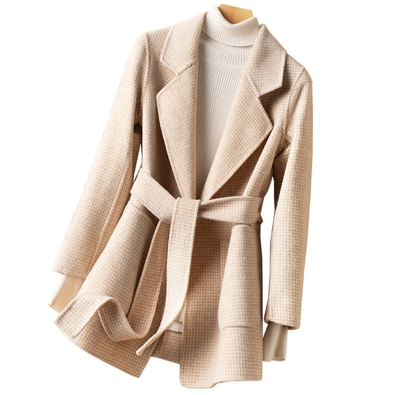 人気沸騰柄追加チェスターコートレディースロングコートオーバーコートジャケットチェック柄きれいめゆったり秋冬上品通勤通学高級感暖かい