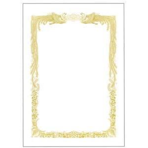（まとめ） TANOSEE 賞状用紙 白 B5 ヨコ書用 1冊（10枚） (×15セット)