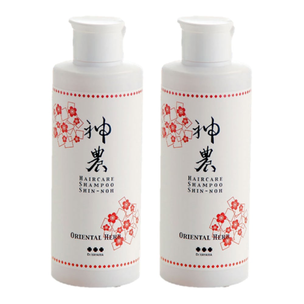 ハーブ神農ヘアシャンプー 200ml X ２個セット　頭皮や毛髪にやさしい植物由来の自然派シャンプー
