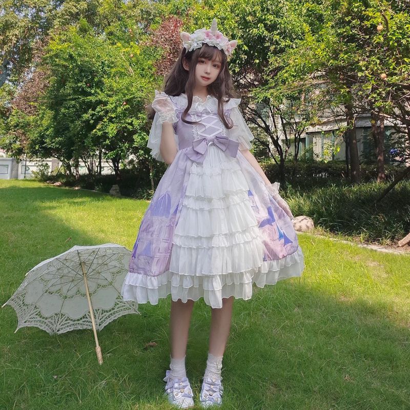 ワンピースドレスドレスJskサスペンダードレス 和ロリータワンピース 4,741円