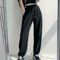 ボトムス パンツ スウェット ジャージ ストレートパンツ ロング丈 ストレート ハイウエスト かわいい 大人可愛い きれいめ シンプル カジュアル 大人 上品 おしゃれ かっこいい 大人女子 こなれ感