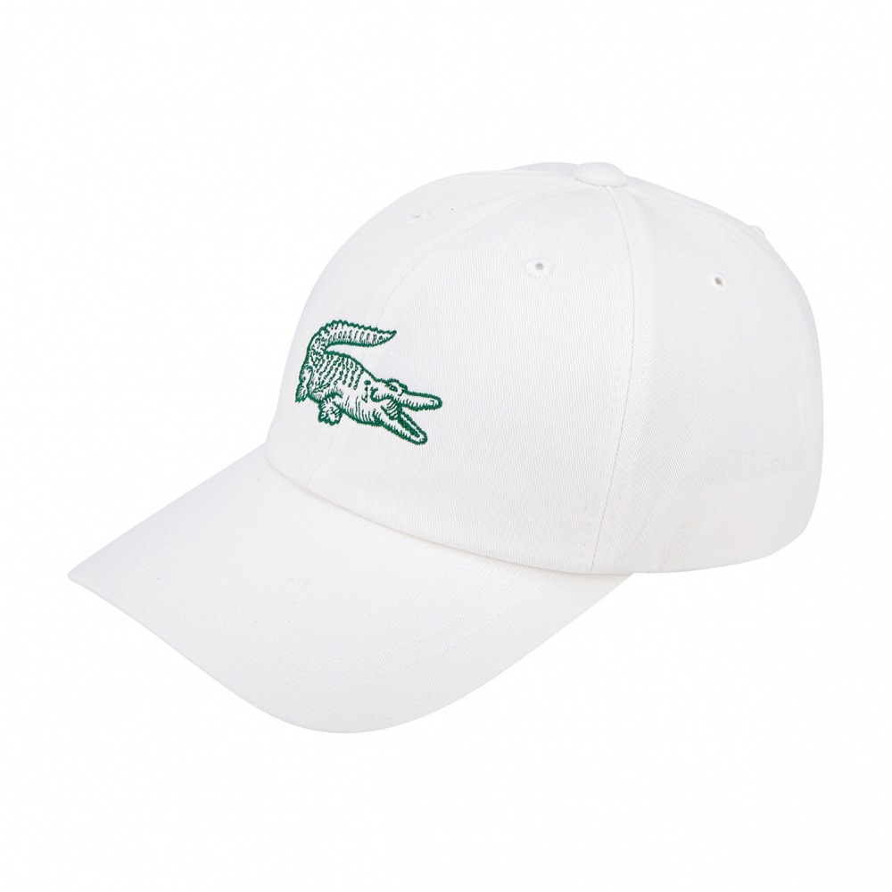 LACOSTEベーシックビッグロックキャップアイボリー/ RK210E-53GWS