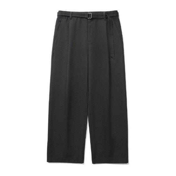 M パンツ CQK CO2403PT08-CH コットンツイル ワンタック セミワイドフィット チノパンツ チャコール