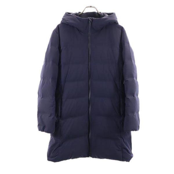 シームレス ダウンコート XL ネイビー レディース