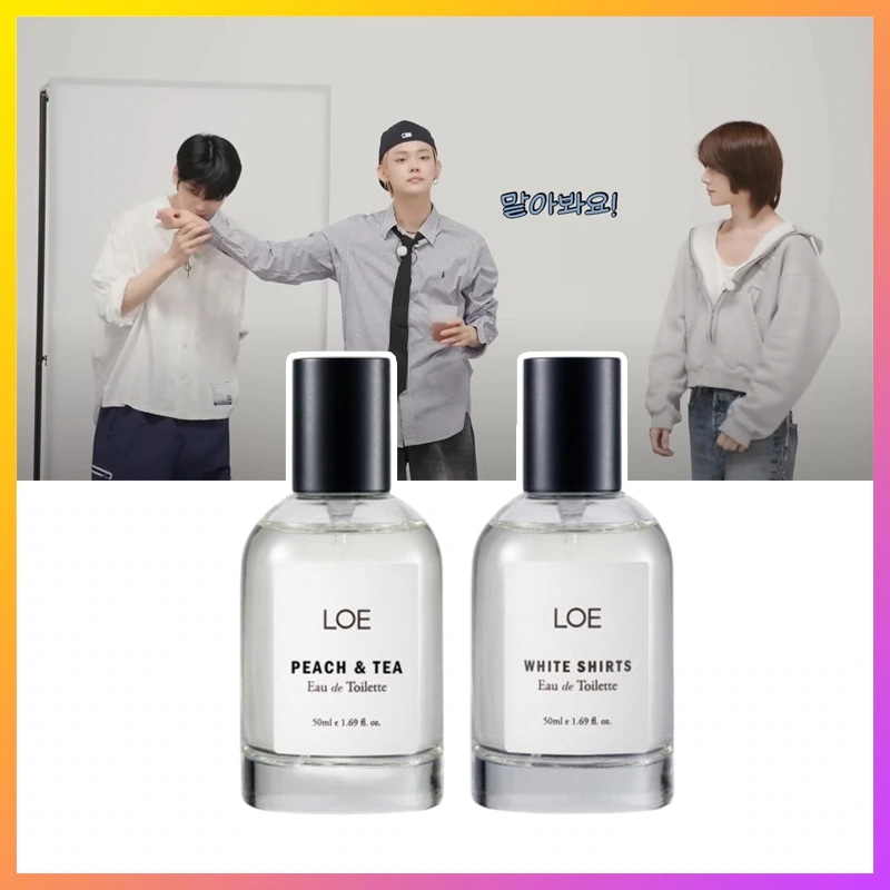 [TXTヨンジュンスビン愛用香水] ロエ ピーチアンドティー EDT 50ml/ロエ ホワイトシャツ EDT 50ml 2種 PEACH&TEA/WHITE SHIRTS/甘ったるい桃の香り紅茶の香り