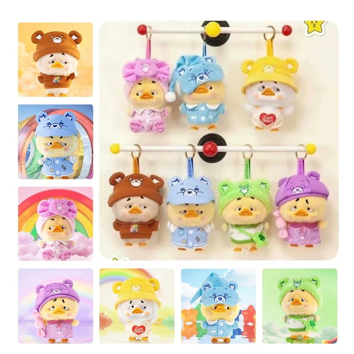 【公式正規品！3日出荷】【彩虹に変身！ふわふわ癒やし鴨】煩鴨（UPSETDUCK） ぬいぐるみ グッス ブラインドボックス 限定カラー プレゼント 即納 海外限定
