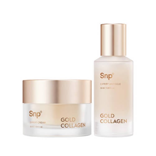 ゴールド コラーゲン エキスパート 2点セット（クリーム50ml+アンプル50ml）