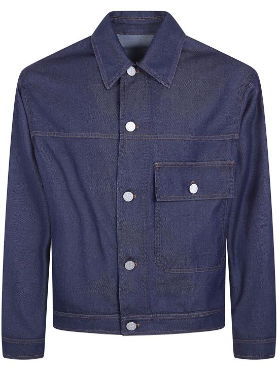 GIORGIO ARMANI Men Denim Jackets GM003460 AF24651 MB001 LIGHT BLUE DENIM