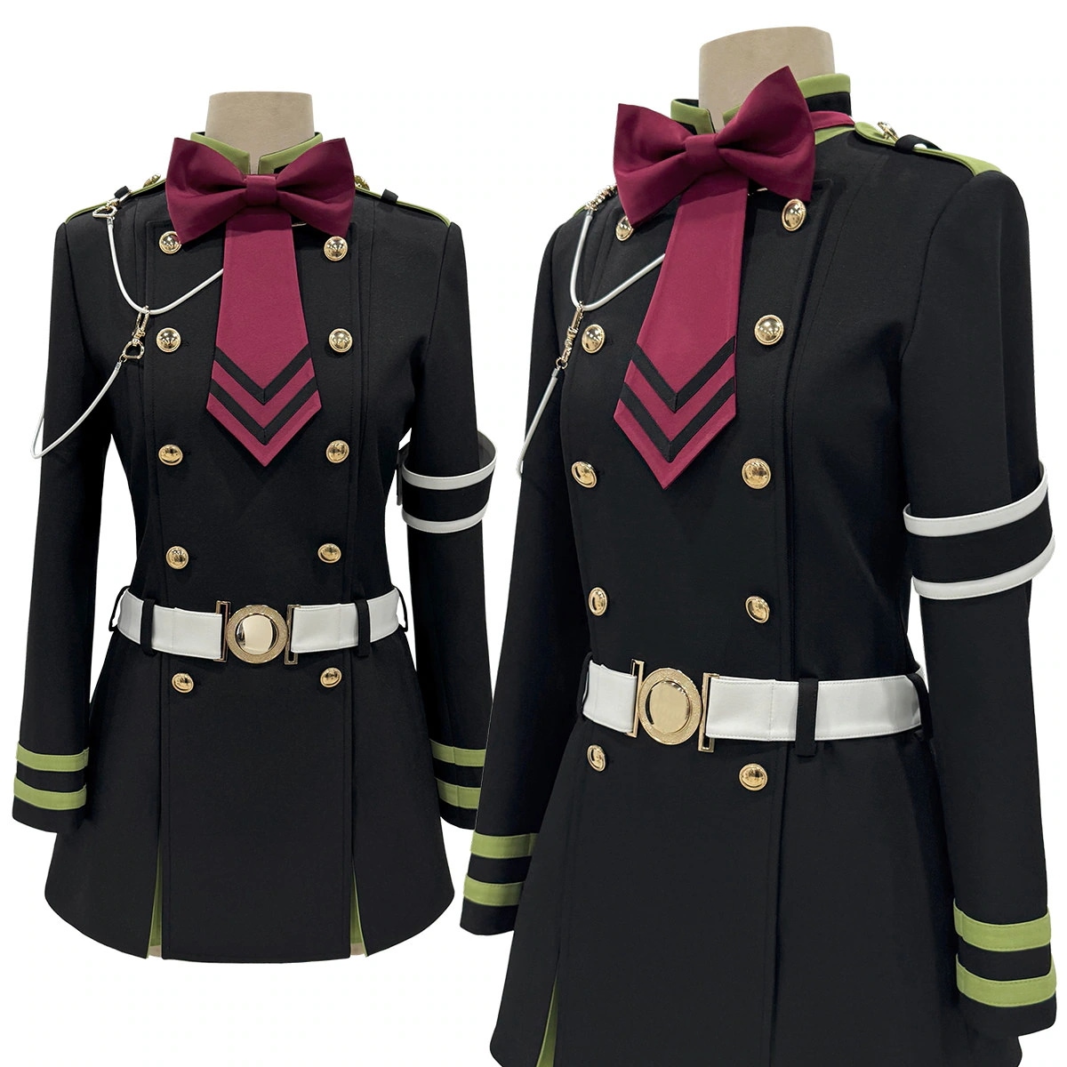 [2026 新作]HOLOUNCOSER 終わりのセラフ 柊シノア コスプレ 衣装 帝鬼軍 月鬼組 制服 シノア隊 隊長 フルセット C服 仮装 ハロウィン アニメ