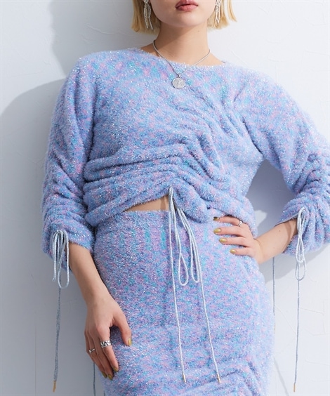 ニット クロップドドロストニットトップス 8,702円