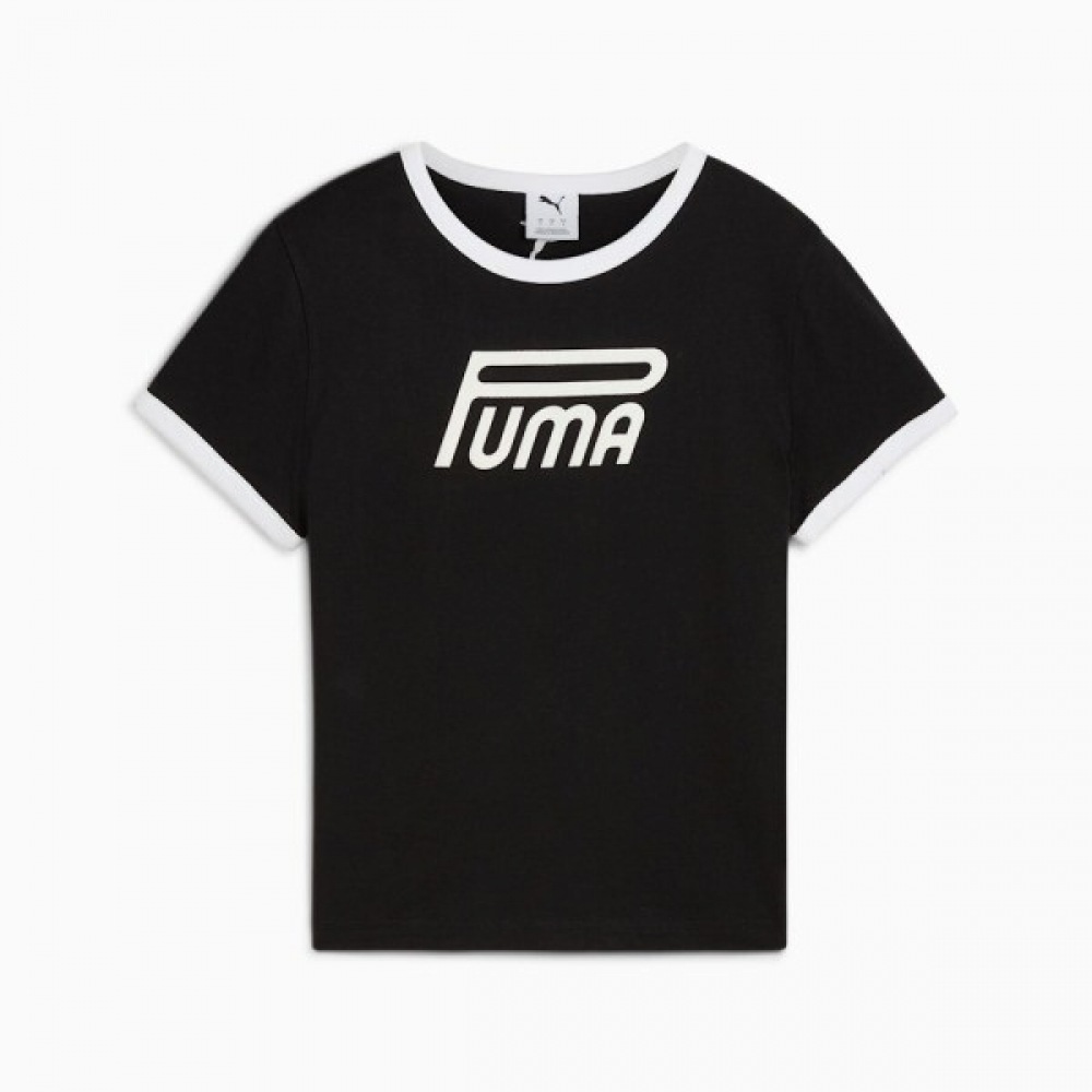 プーマ FUTURE. PUMA. ARCHIVE スリム レディース ニット Tシャツ 632122-01