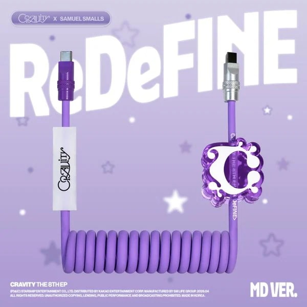 (MD VER.) 限定盤 CRAVITY 8th Mini Album [ReDeFINE] USB Type-C to Cケーブル 韓国チャート反映 クレビティ