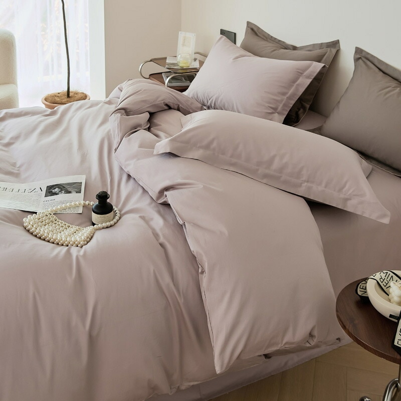四件セット ベッドリネン 高級感 肌触り抜群 綿100% 掛け布団カバー シーツ 枕カバー セット