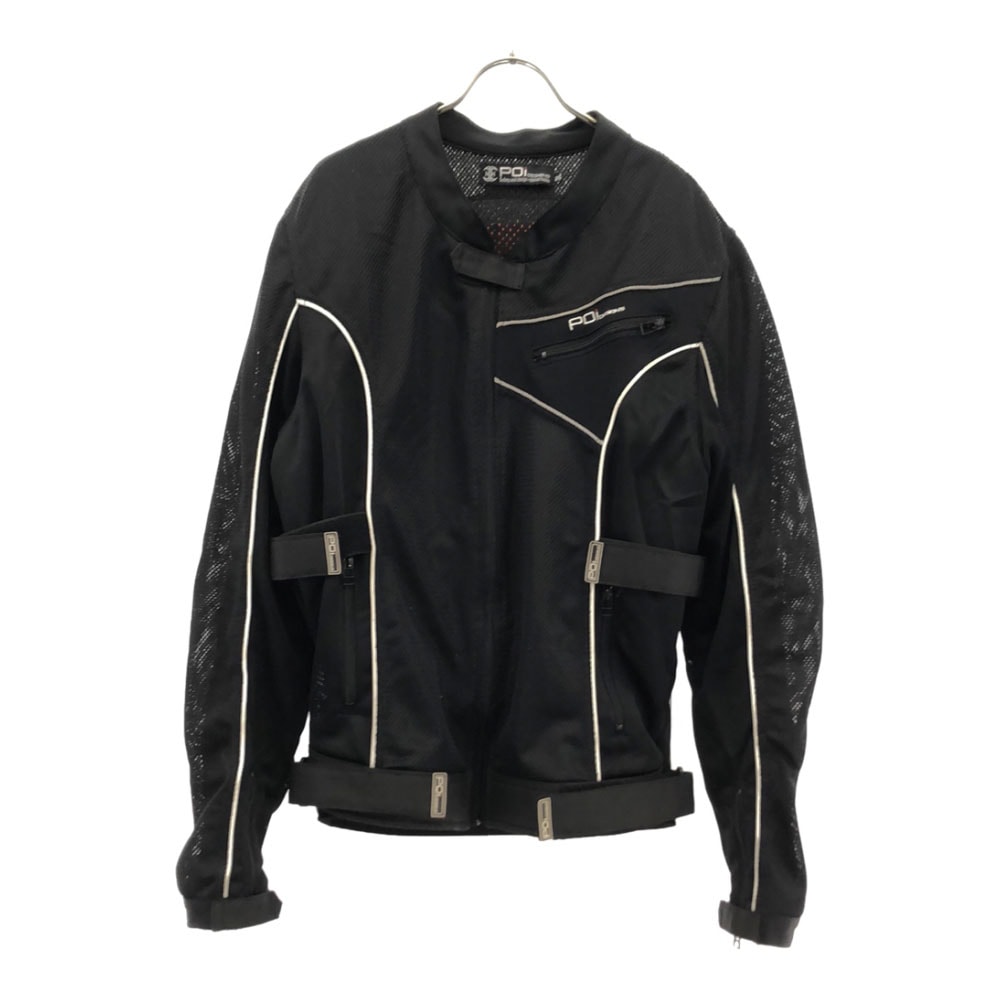 ピーオーアイデザイン バイク フルプロテクションライティング ジャケット 3L ブラック POi DESIGNS メッシュジャケット ビッグサイズ メンズ