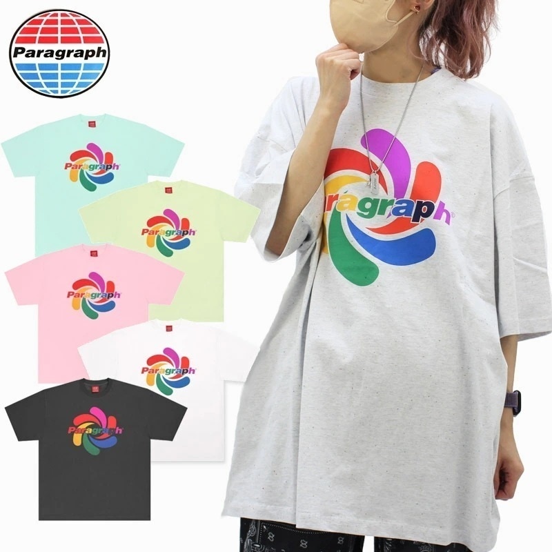 パラグラフ PALETTE PRINTING T-SHIRT NO.053 NO.53 パレットデザイン Tシャツ 半袖 メンズ レディース カットソー