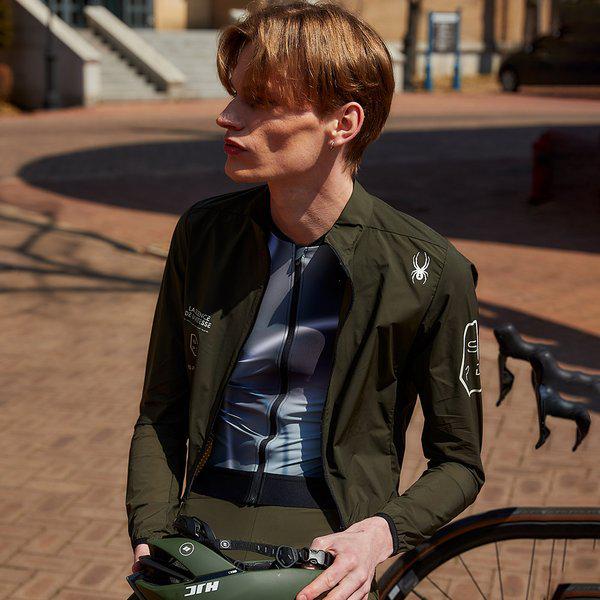 [] 男性サイクルダートン グラフィック軽量ウーブンジップアップジャケット SPJPCNJK501M