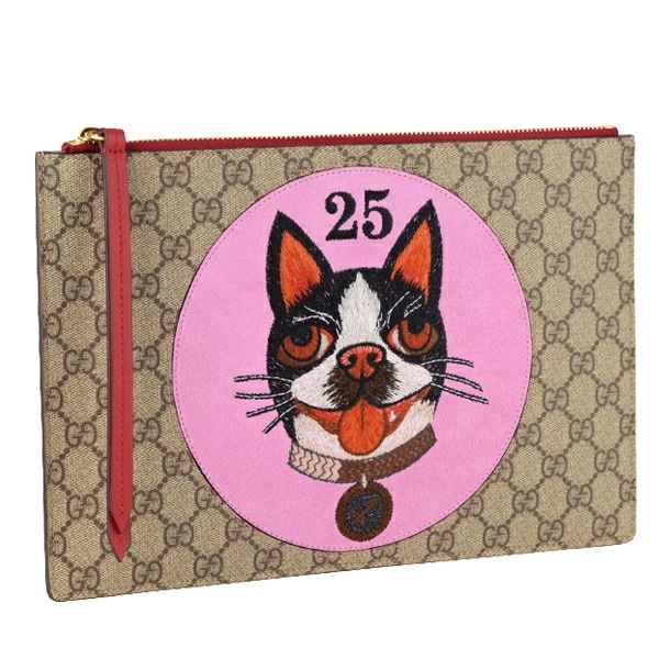 グッチ GUCCI クラッチバッグ ポーチ 犬 アウトレット 5062809f27g9752-zz