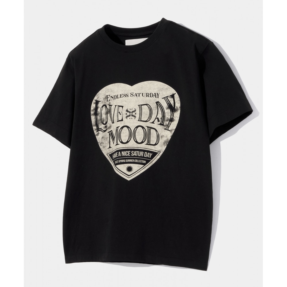 5月4日 (土) 発送   セッターデイレトロムードグラフィックショートスリーブ T シャツビンテージブラック 9,891円