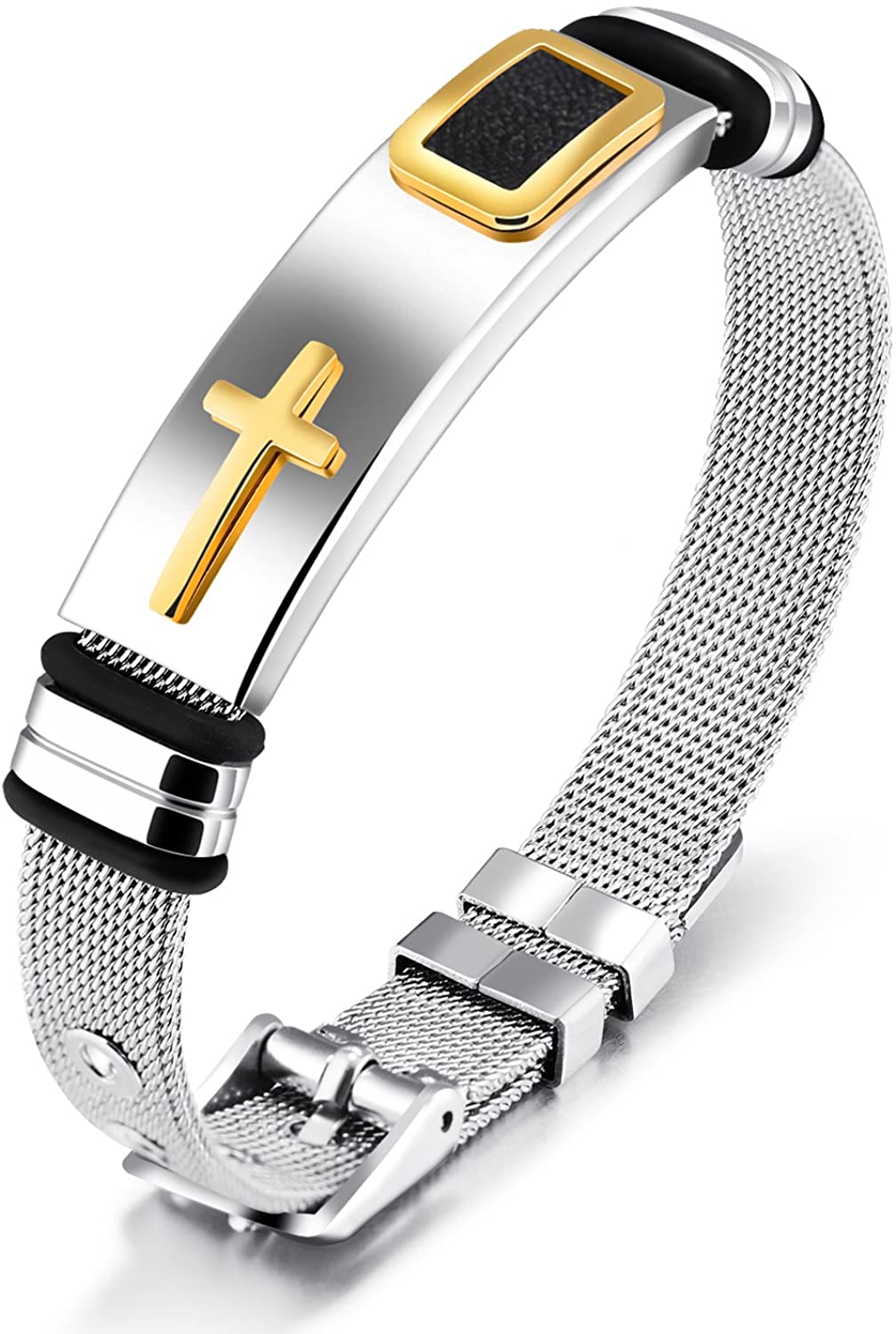 Rockyu 人気 ブランド ブレスレット メンズ 金属アレルギー ステンレス レディース 最新のデザイン 男女兼用