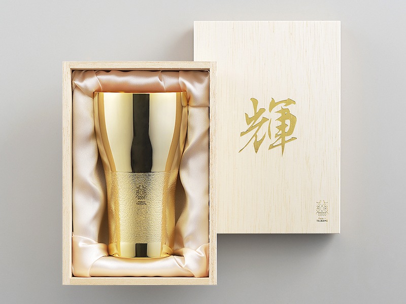 「輝」純銅ビアタンブラー（金仕上げ）