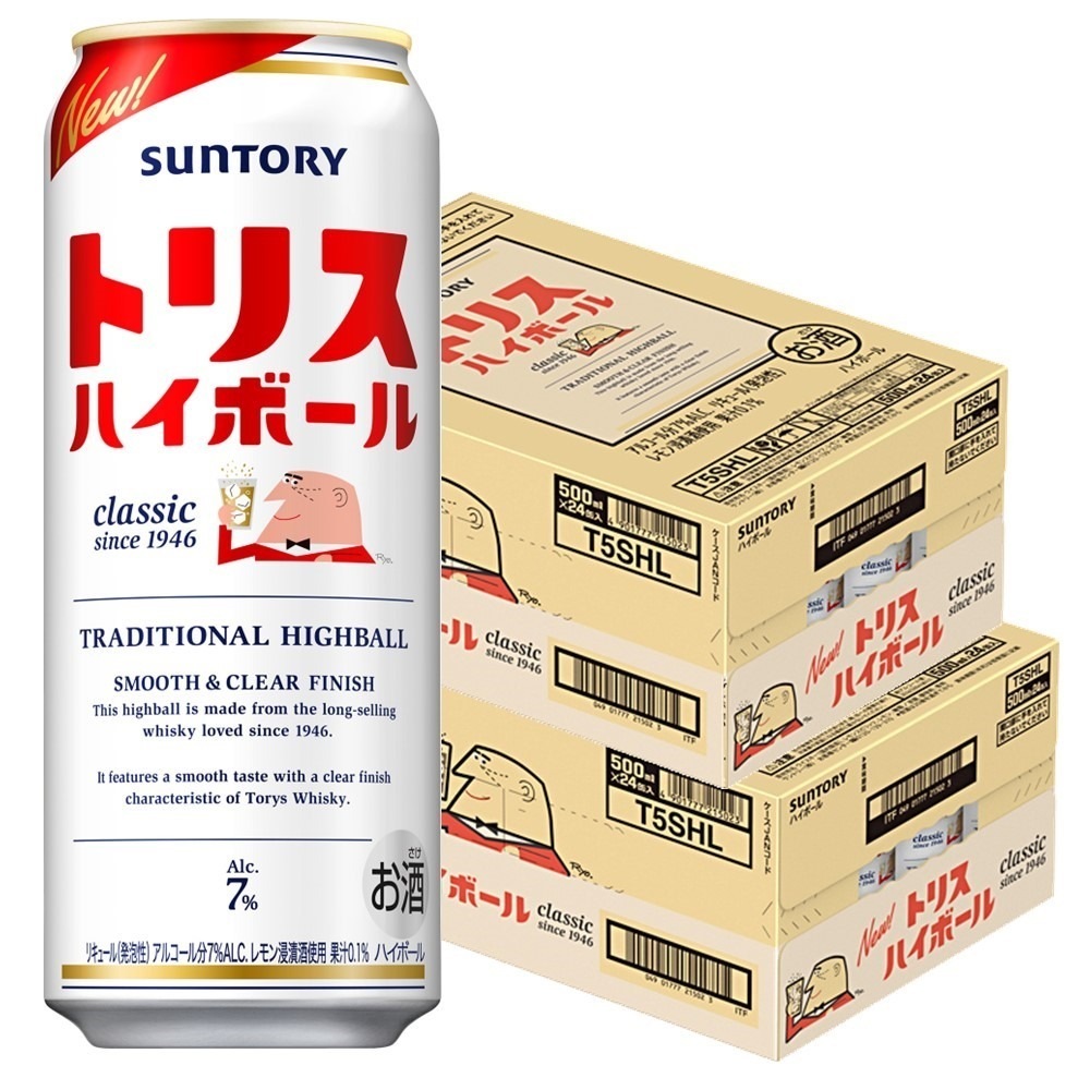 【2ケース販売】サントリー トリスハイボール 500ml2ケース/48本【北海道沖縄県東北四国九州地方は必ず送料がかかります】