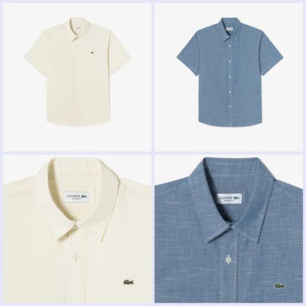 (男性) 26SS シャンブレー半袖シャツ CH359E-56G (2色から1つ選択)