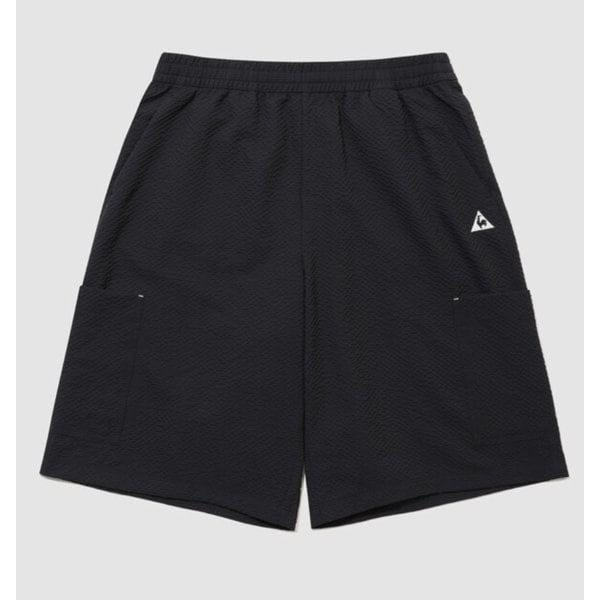 シアサッカー バミューダ ショートパンツ 共用 B1 QR223LHP63 BLK NVY
