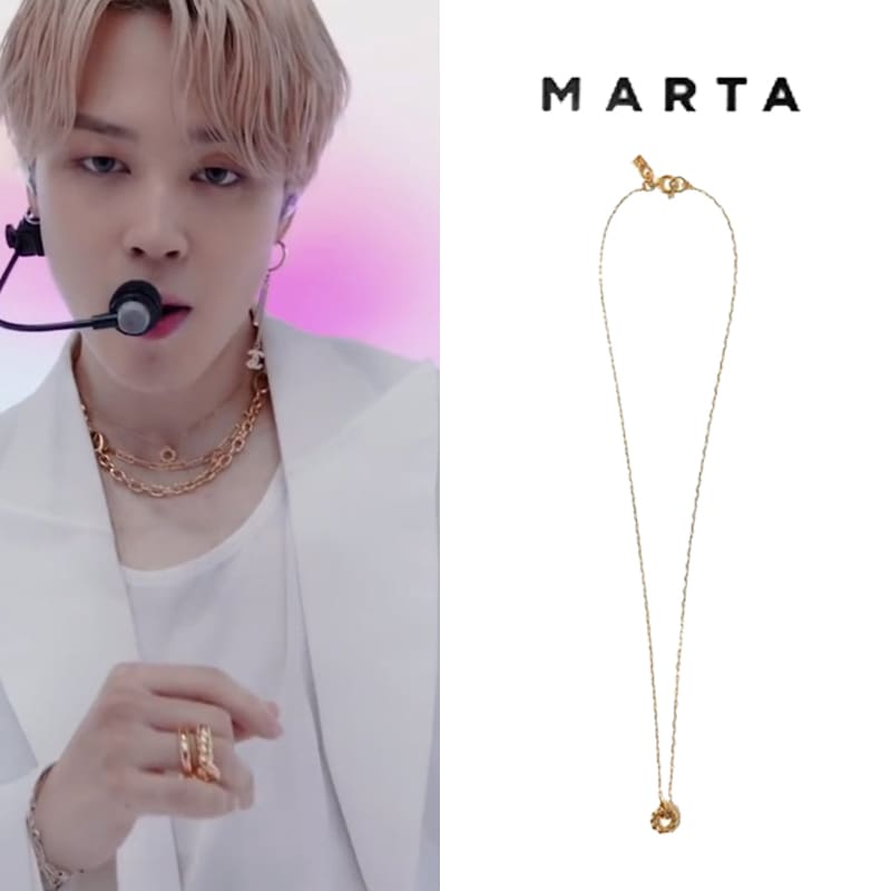 bts jimin着用 [MARTA] ROPE NECKLACE_Gold_S ジミンネックレ
