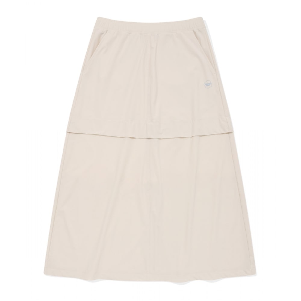 COVERNAT 女性用コンフォートバルーンロングスカートアイボリー
