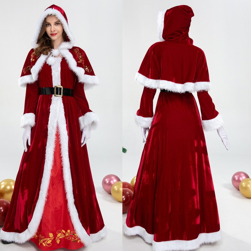 【M~XXL】クリスマスコスプレ ハロウィンコスプレ ハロウィン仮装 赤ずきん コスチューム 童話 衣装 かわいい レディース ワンピース ジュニア 子供 赤フード エプロン 舞台劇 学園祭 文化祭