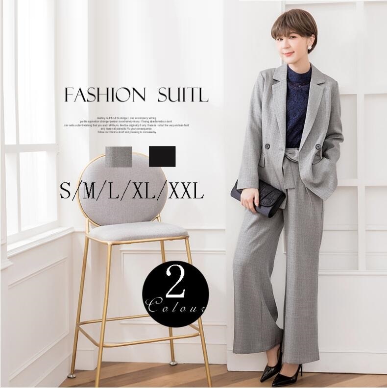 セットアップ エレガント ビジネススーツ 春秋 レディース ワイドパンツ セレモニースーツ パンツスーツ OL オフィス 通勤 事務服 2点セット お洒落 上品 フォーマル 入学式 卒業式 30代40
