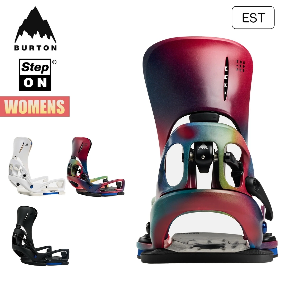 ステップオン ビンディング レディース 24-25 エスカペイド EST バインディング Womens Step On Escapades EST Snowboard Binding