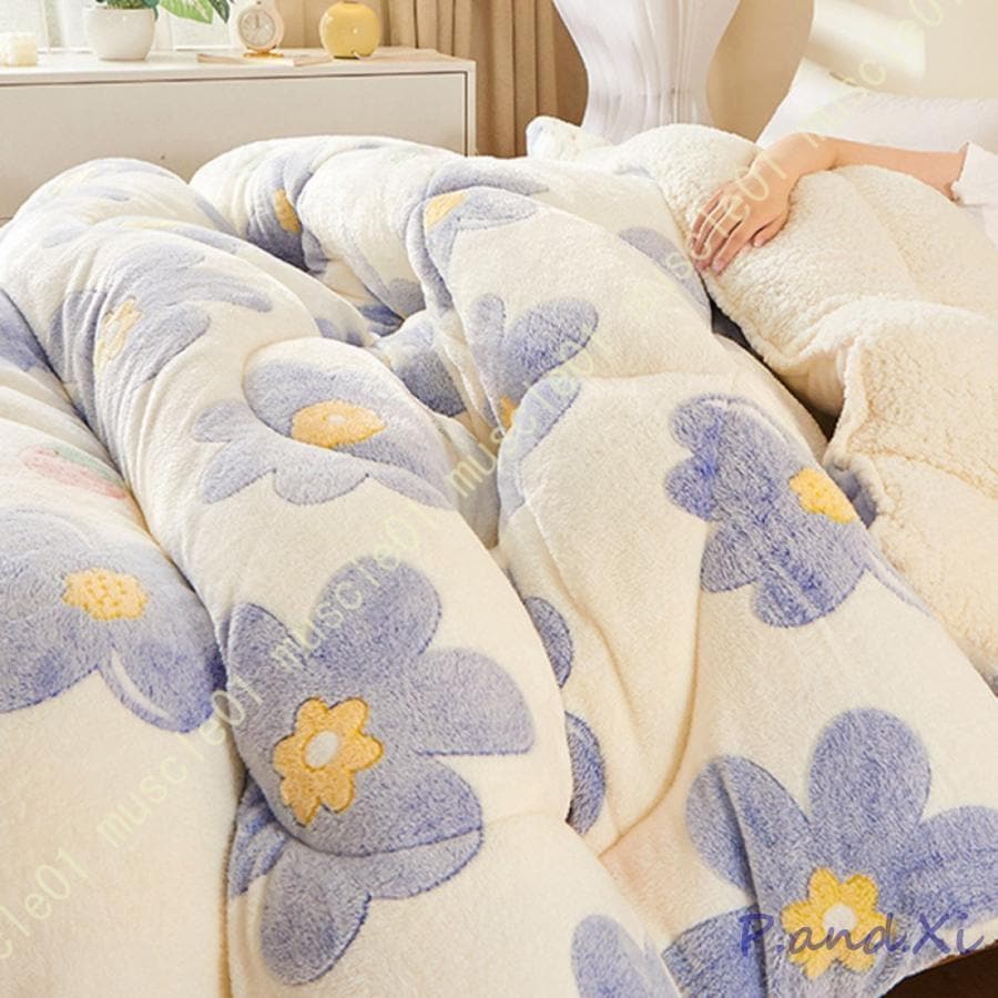 掛けふとん あったか 冬用 接触温感 厚手 リバーシブル ふわふわ 温かい フランネル ピーチスキン カバーいらない 保温 断熱 静電気防止 羽毛よりの保温力