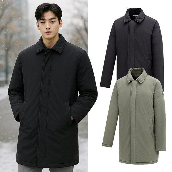 メンズ冬ウェルロンコート型ロング丈登山パッド入りジャケットKSC854SO2M