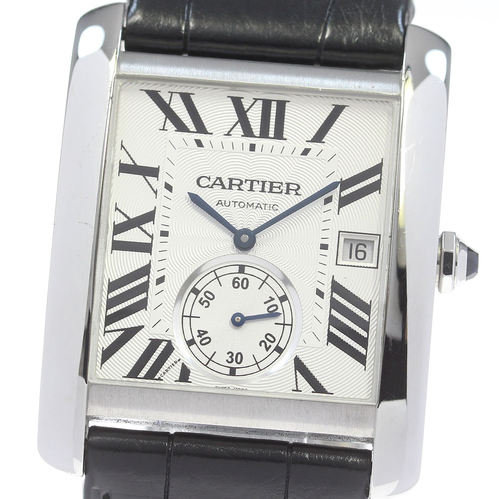 カルティエ CARTIER W5330003 タンクMC LM スモールセコンド 自動巻き メンズ _846637【中古】 233,505円