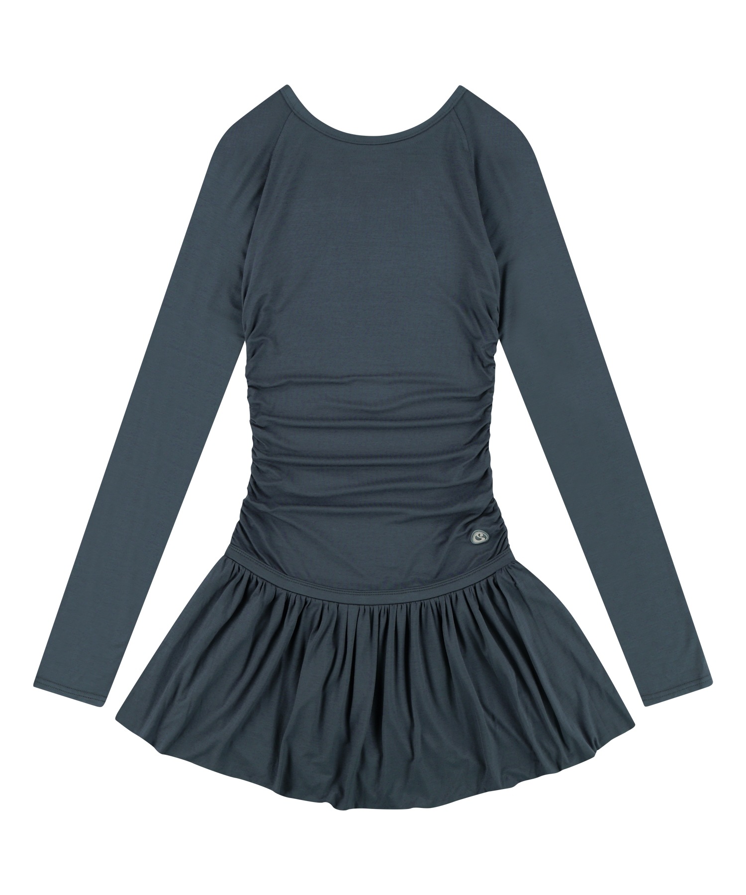 【COYSEIO】 DRAPING DRESS : BLUE GREY