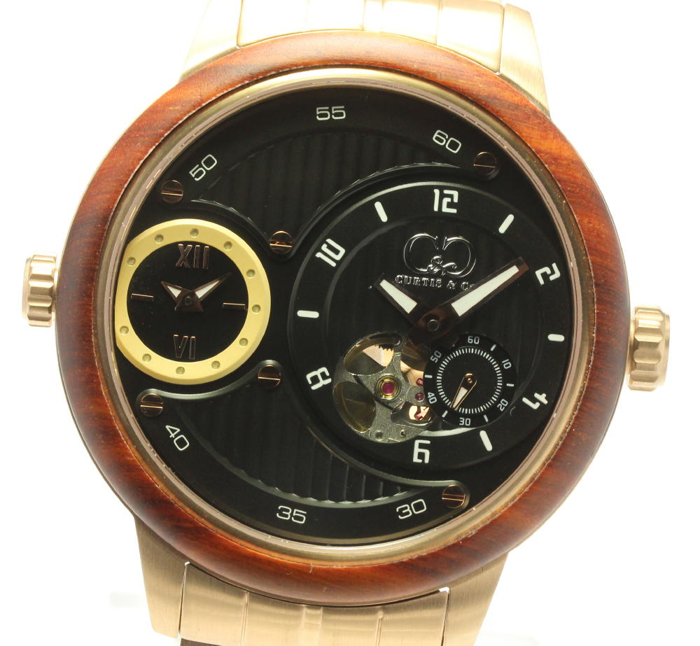 美品 箱付【Curtis& Co.】カーティス スモールセコンド 自動巻き メンズ 【21105】【中古】
