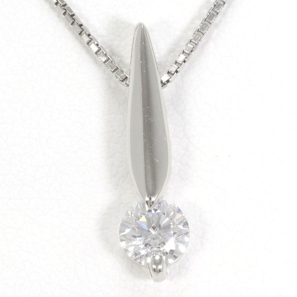 PT950 PT850 ネックレス ダイヤ 0.304 SI2 鑑定書 ジュエリー 中古