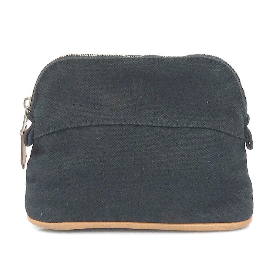 エルメス HERMES ポーチ ボリードポーチ15 キャンバス ブラック ユニセックス r10664a
