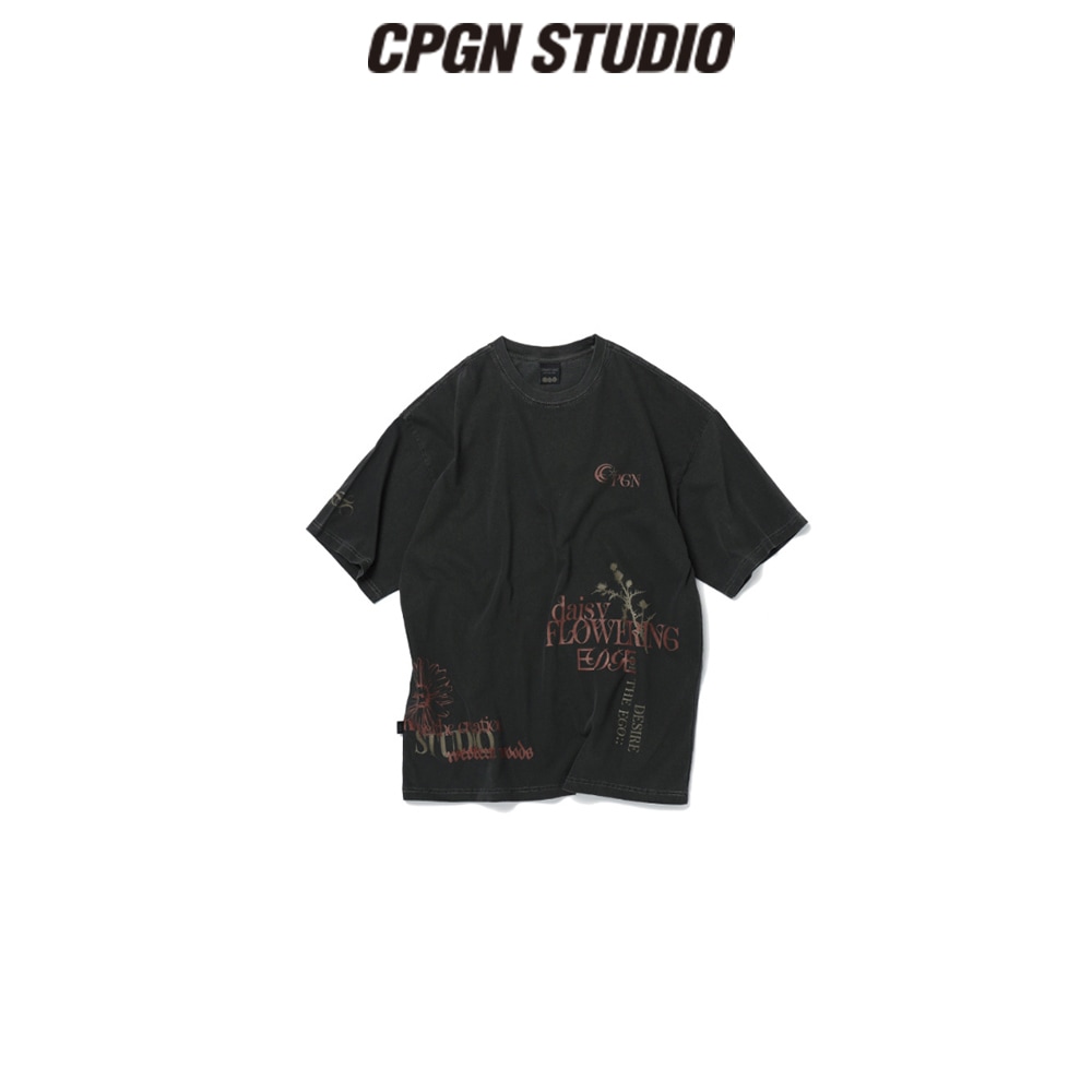 【CPGN STUDIO】 Daisy Flower Pigment Short Sleeve T-shirt 5,885円