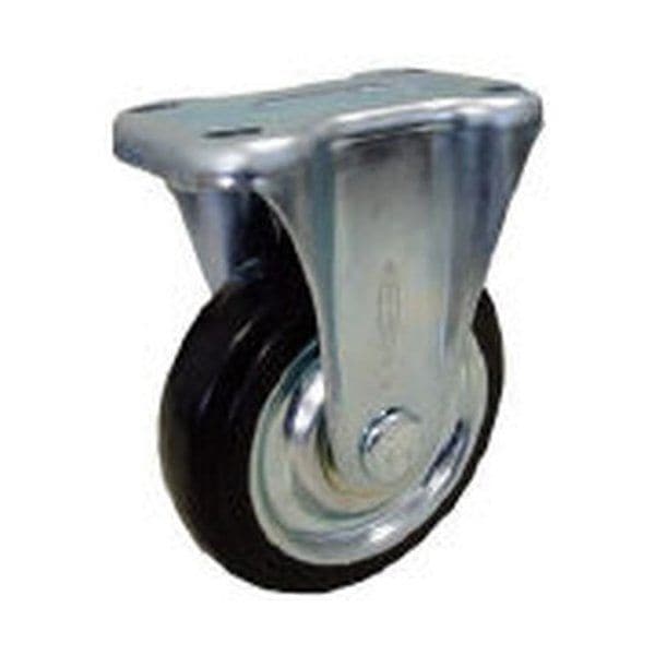 アイケー IK-200K スチールホイルゴム車輪固定キャスター Φ200 メーカー直送 4,680円
