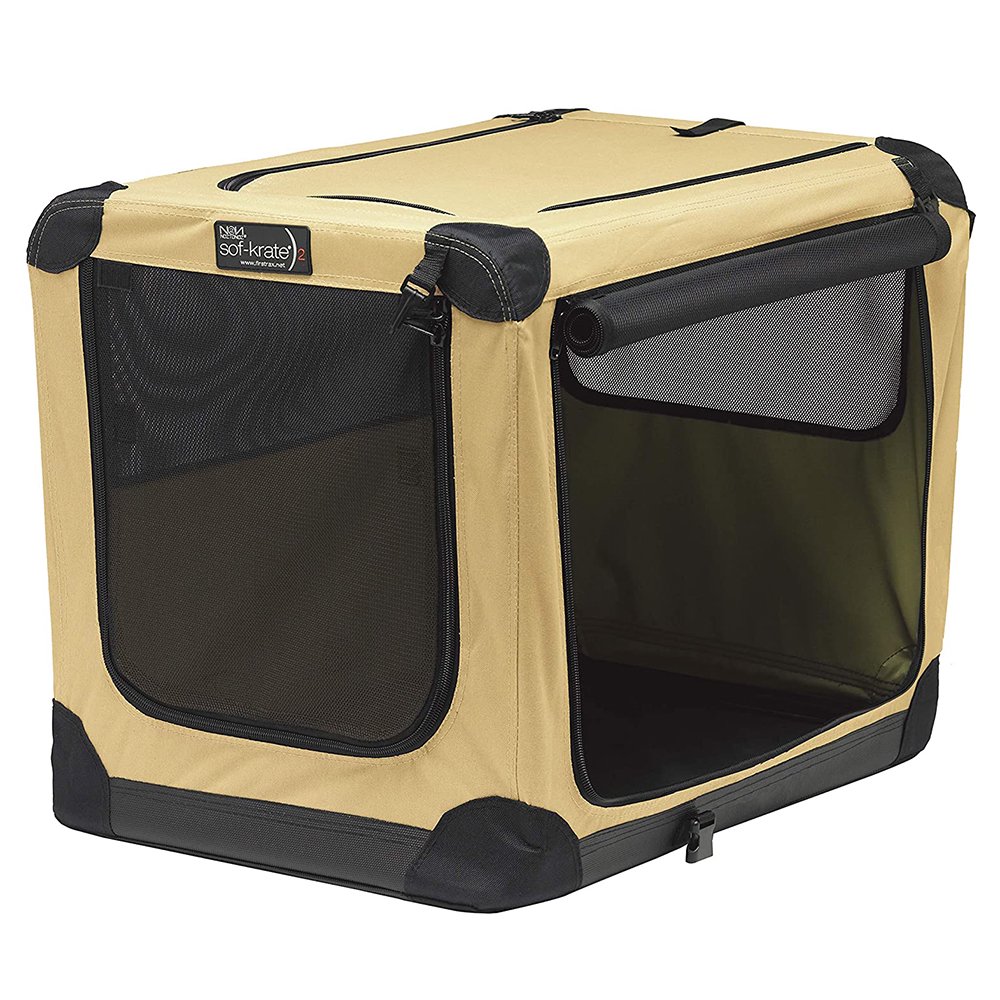 ソフクレート　ｎ２　Ｌ　ベージュ　アウトドア　防災　折りたたみ　ソフトタイプ　ペットキャリー　ＣＲＣ40―67―15―05―00