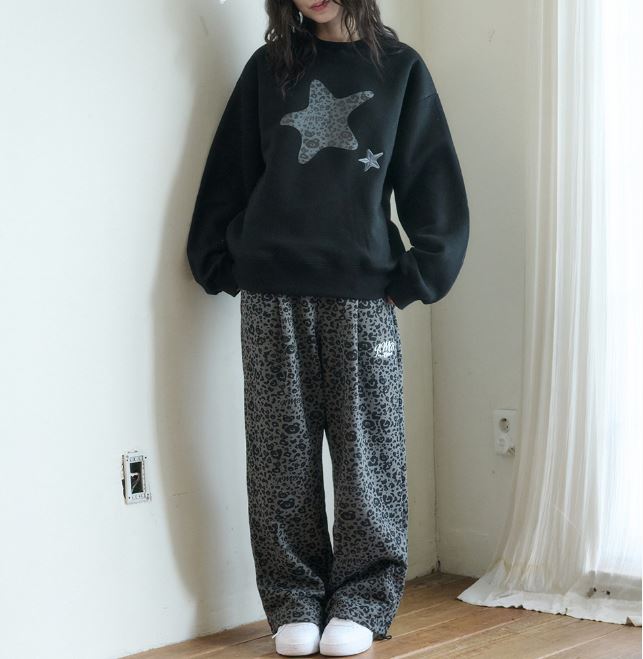 Heart Bear Leopard Pants 3色