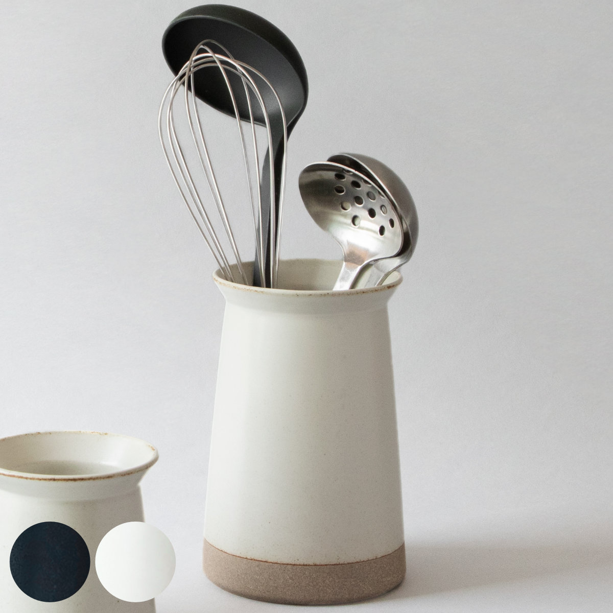 KINTO キントー CLK-211 ツールスタンド 75mm キッチンツールスタンド キッチンスタンド カトラリースタンド 箸立て 食洗機対応 電子レンジ対応 磁器 調理道具立て 菜箸立て